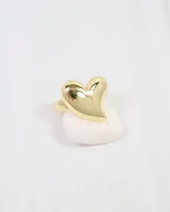 Arezzo Adjustable Heart Ring WR Gold