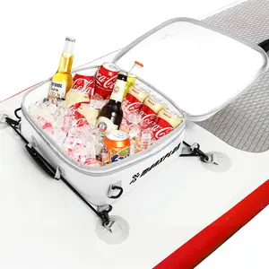 MORXPLOR Waterproof PVC Paddleboard Cooler Deck Bag - 12 Can Soft Insulated Cooler for Paddleboarding, Camping, Kayaking