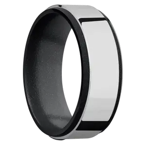 Zirconium + Polish , Bead Finish + Dark Grey