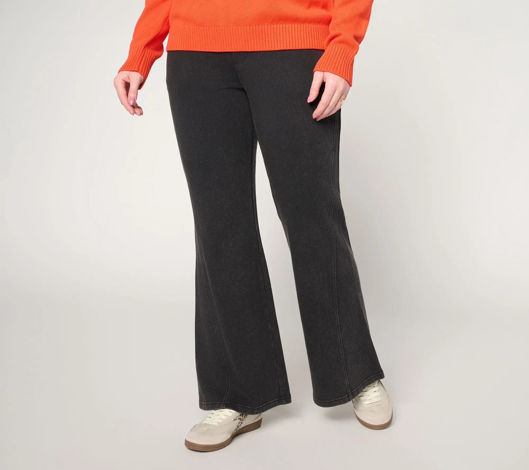 Peace Love World Washed French Terry Petite Pull on Trouser