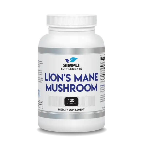 Lion's Mane Mushroom Capsules | Organic Real Mushrooms Lions Mane Powder Supplement for Cognitive Function & Immune Support | Brain and Memory Booster | Vegan | 120 Capsules (2 Month Supply)