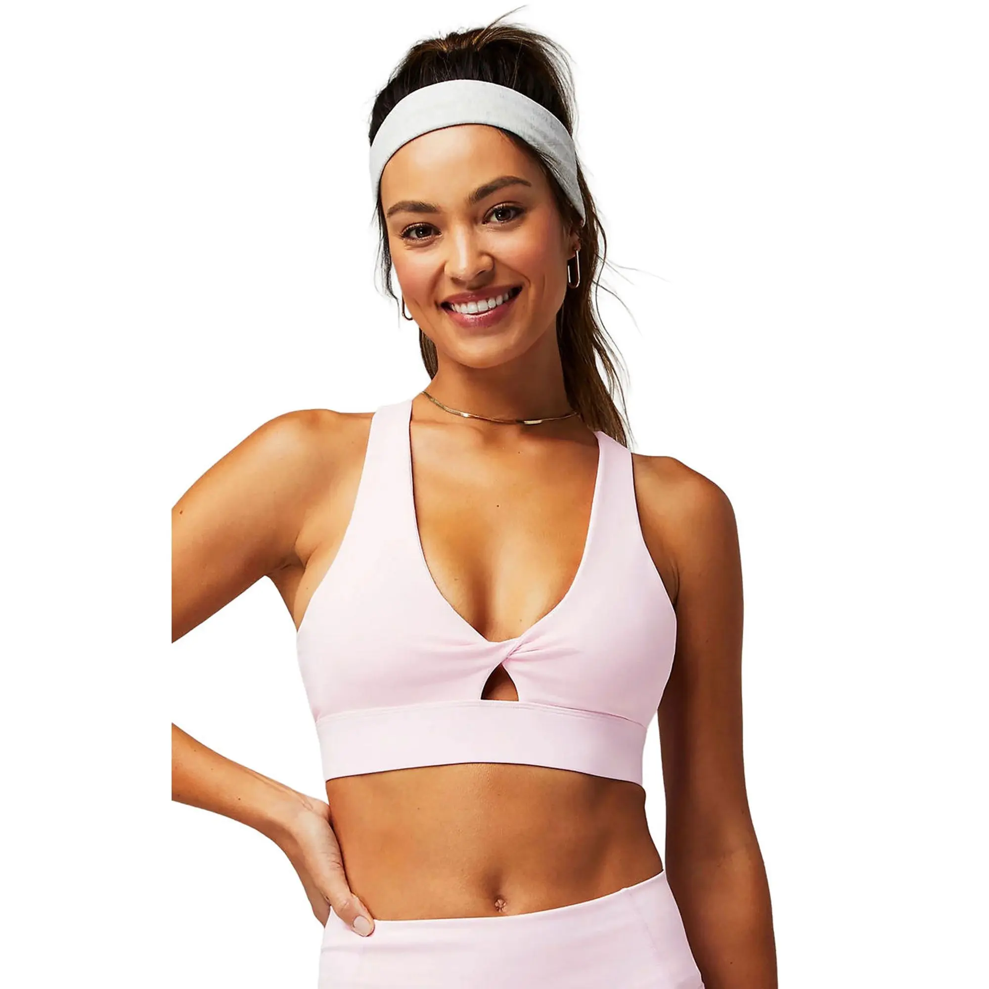 Fabletics Women's Oasis Twist Medium Impact Sports Bra