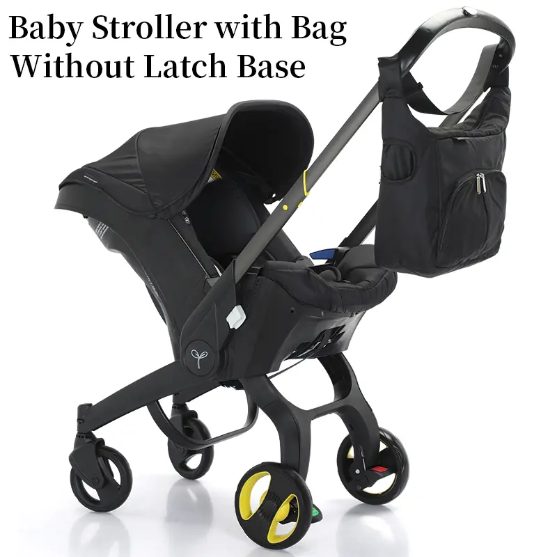 Baby Stroller with Free Bag ,Newborn Stroller,Foldable Stroller Legs,Equipped with Chest Clip,One-Click Contraction Function,Alloy Metal Material,4-wheel Travel Toddler Stroller #DealsForYouDays
