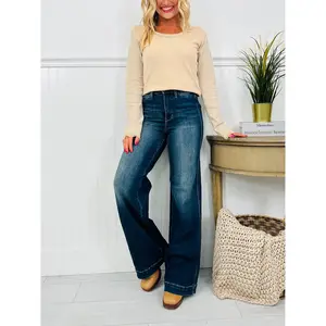 Judy Blue The One For Me Retro Wide Leg Jeans