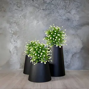 Camellia & Eucalyptus Ground Stake (White) | Faux Greenery, Evergreen All Year Round | White Blooms & Green Leaves—Fresh and Elegant | Ground Stake Design: Ready to Use | Ideal for Courtyards, Balconies, Planters, and Outdoor Decor