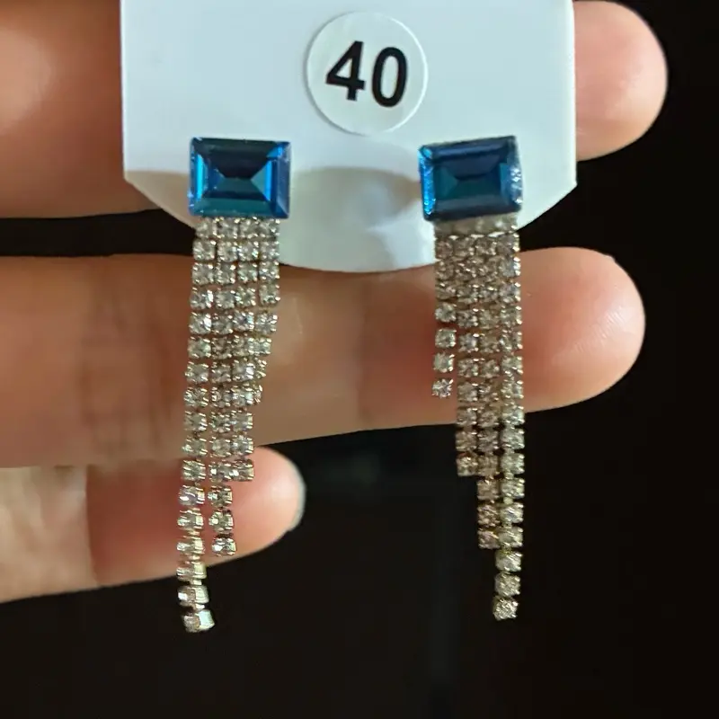 # A40 Earrings for Women 14K Gold Plated Cubic Zirconia For Live