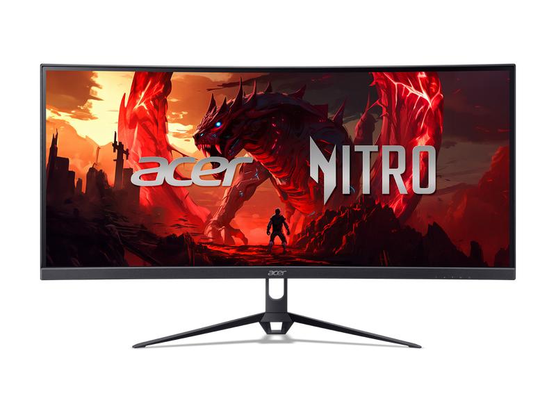 Acer Nitro 29.5" Ultrawide Full HD 1080P 200hz with AMD FreeSync Premium Technology 1ms sRGB 100% 1800R Curved Gaming Monitor ED300C X1bmiippx