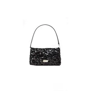 Kate Spade Kiki Sequin Convertible Wristlet Mini Party Bag, Black