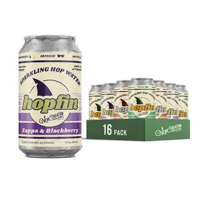 Hopfin Sparkling Hop Water Sampler Pack (16 Cans)