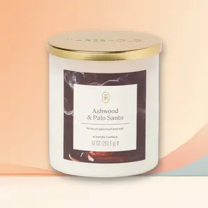 Threshold 3-Wick 19oz Lidded Glass Candle Charcoal Black Teak,Trending Large Candle,3-Wick Design,Warm Scent,TikTok Hot Sale,Aromatherapy Decor