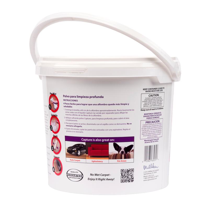 Capture Carpet & Rug Dry Cleaner w/Resealable lid - Home, Car, Dogs & Cats Pet Carpet Cleaner Solution - Strength Odor Eliminator, Stains Spot Remover, Non Liquid & No Harsh Chemical (4 Pound)