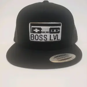BOSS LVL Creations Unisex Trucker Hat, Classic Black