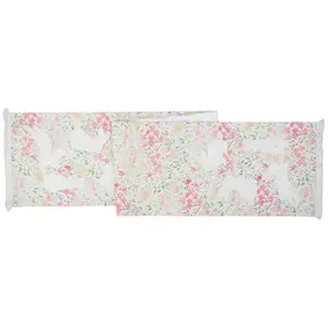 Bunnies Flowers Table Runner by Valerie