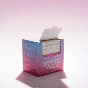 FIRST CRUSH CICA-Coated Gentle Face Towels, Disposable Face Towelette, Makeup Remover Dry Wipes, Ultra Soft, XL