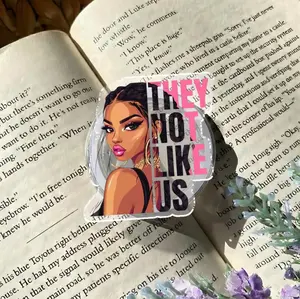 They Not Like Us Phone Grip, Phone Accessory for Melanin Girls, BookTok Kindle Grip, Strong Vibe Book Lover Gift, Slay Melanin Girlie Bookworms Gift