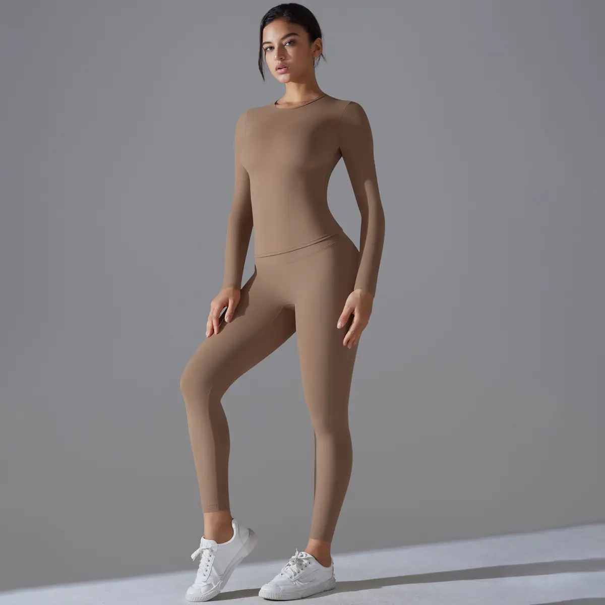 6662long sleeves+6618pants cocoa color