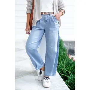 Risen The Easy Street Wide-Leg Pleated Barrel Jeans Risen The Easy Street Wide-Leg Pleated Barrel Jeans