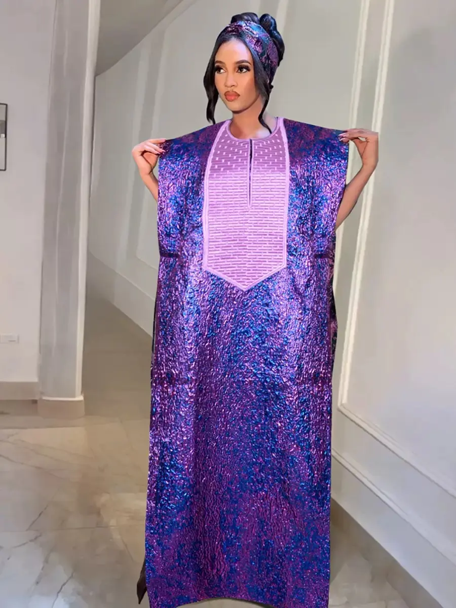Women's Plus Size Traditional African Dashiki Ankara Pull-On Maxi Long Dress - Muslim Kaftan, Abaya Robe, Kanga Casual Gown, 2026 Summervibes Womenswear Dress