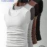3-Pack Men’s Tank Tops, Men’s Sleeveless T-Shirts, Men’s Cotton Tank Tops Crew neck, simple design; soft, stretchy fabric that feels gentle against the skin and is breathable when worn. Suitable for everyday layering, home wear/sleeping, and workouts/runn