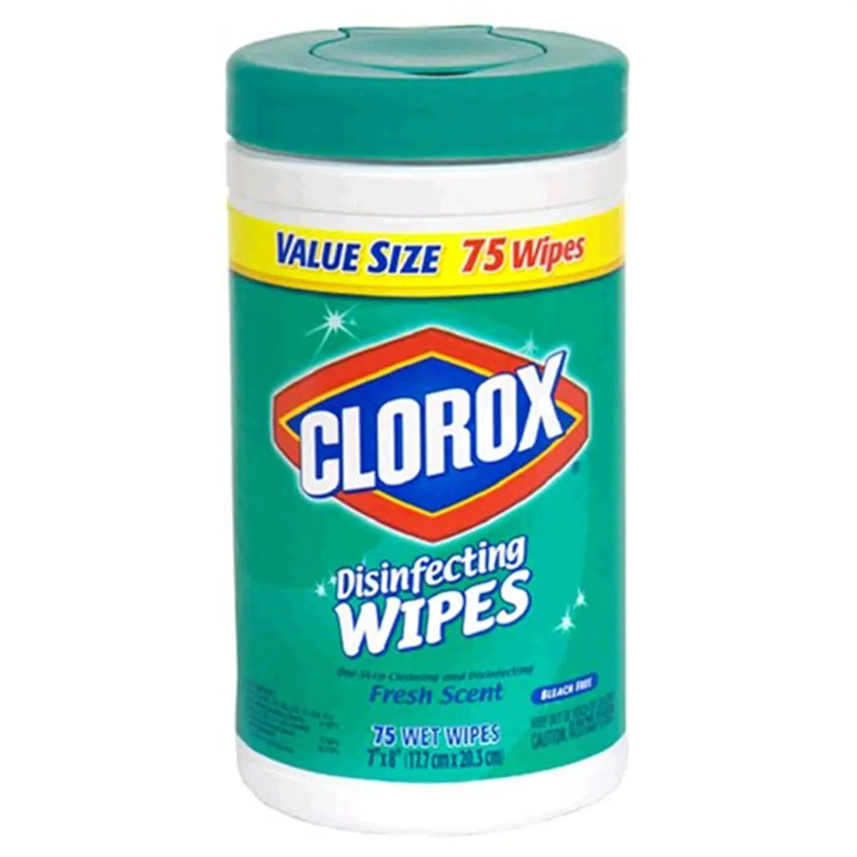 212 MAIN Clorox Bleach-Free Disinfecting Cleaning Wipes - Fresh Scent, 75 Count, 1-Step Clean Solution for Household Surfaces, Kitchen, Mirrors, Toilet, Stainless Steel