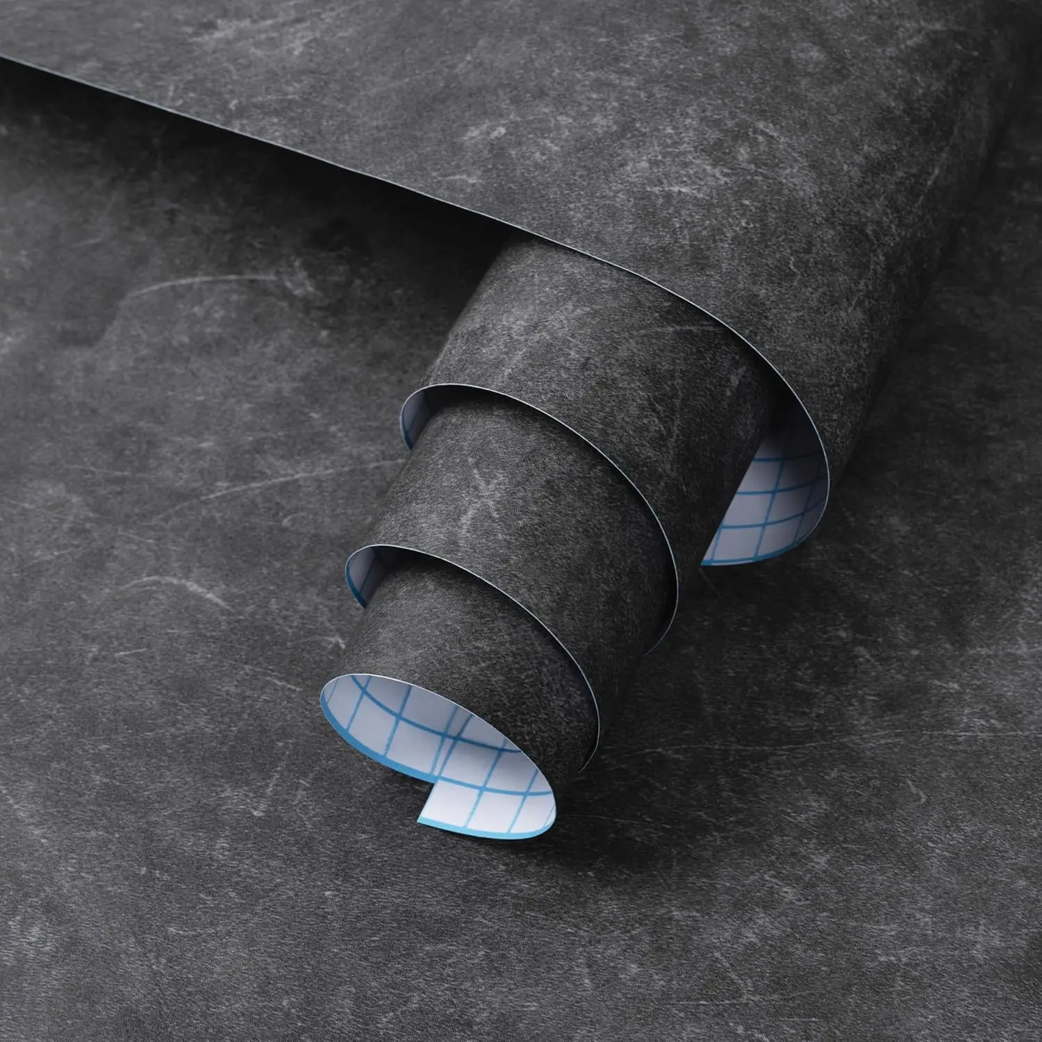 Large Size 15.7x393.7in Peel-and-Stick Grey Textured Concrete Wallpaper - Waterproof Self-Adhesive Vinyl Wrap Contact Paper, Wall-Safe for Bedroom, Living Room, Countertops, Accent Wall Peel And Stick, Interior Wall
