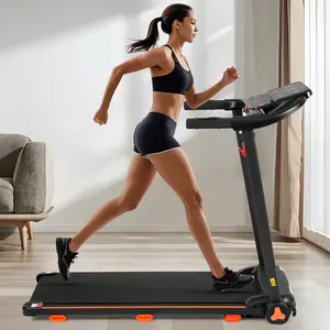 2.5HP Ultra-Quiet Folding Treadmill for Home - 300lbs Capacity w/7.5MPH Speed & 12% Incline, Shock-Absorbing Cushion + Bluetooth Entertainment Console | Space-Saving Home Gym Equipment Portable Folding Treadmill with Remote