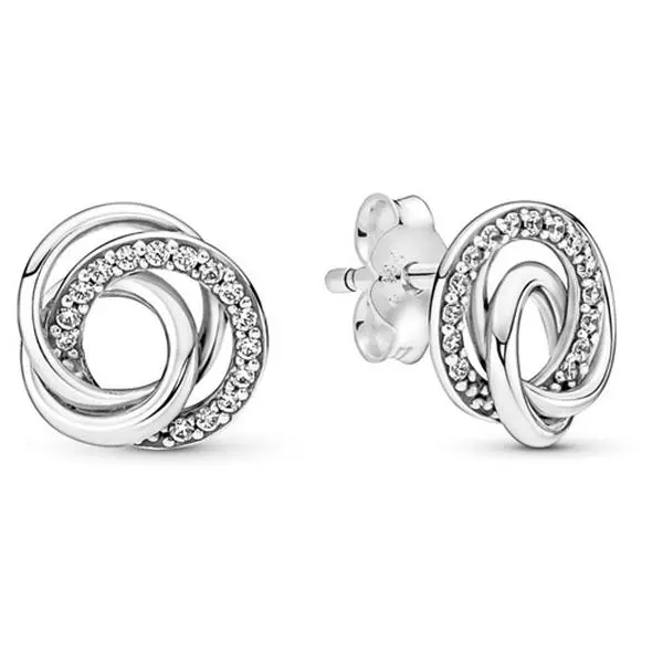 Pandora Family Always Encircled Stud Earrings 291076C01