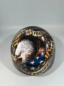 Baseball Cap Style Motorcycle Helmet FREEDOM ISN'T FREE EAGLE
