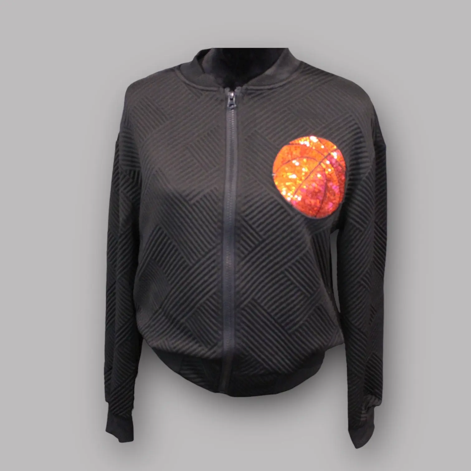 Boujee Mom Sequin Sports Bomber