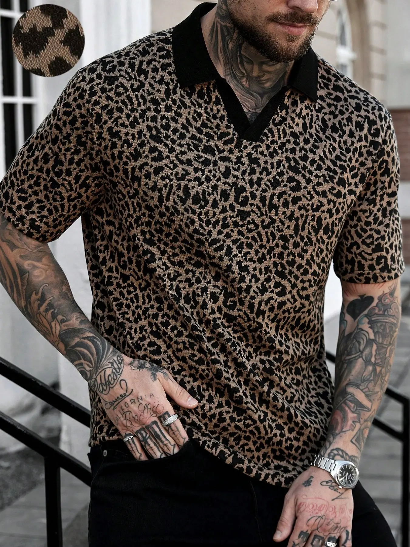 men leopard shirt - TikTok Shop