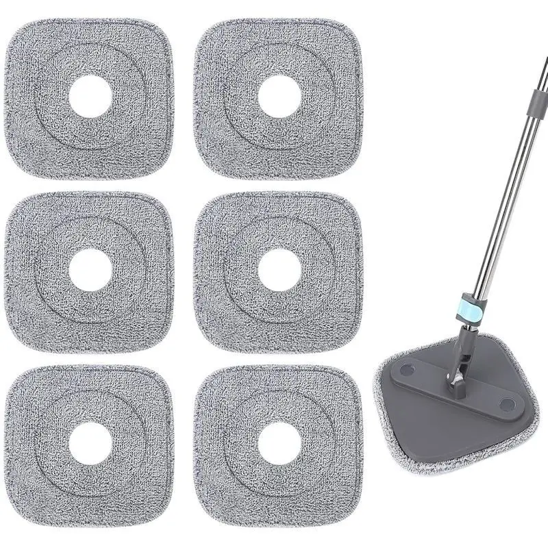 10 pieces, detachable square cleaning mop replacement pad, Replacement Mop Pads, Reusable Mop Pads, Mop Refills, 8.6 * 8.6 inches, square flat mop, washable and durable mop head, dust removal mop head, super absorbent, cleaning tools, cleaning supplies