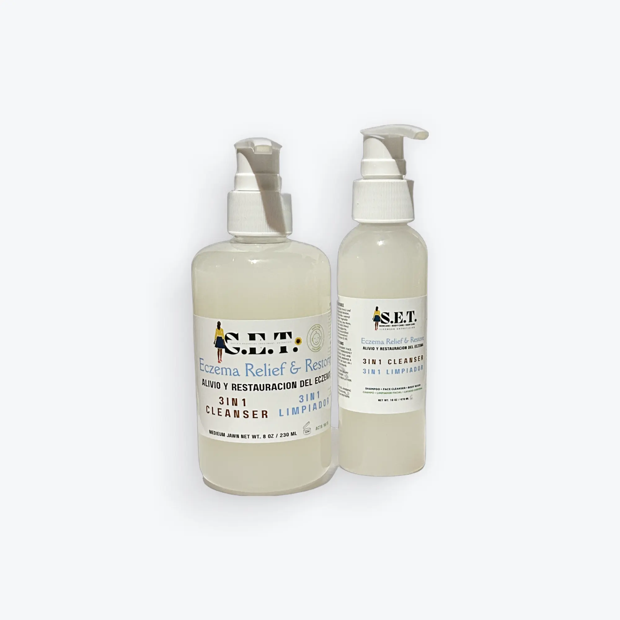 Eczema Relief & Restore 3 in 1 Cleanser - Gentle Formula for Sensitive Skin