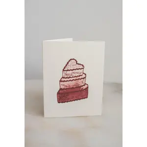 Love Was Made For Me & You Cake Card