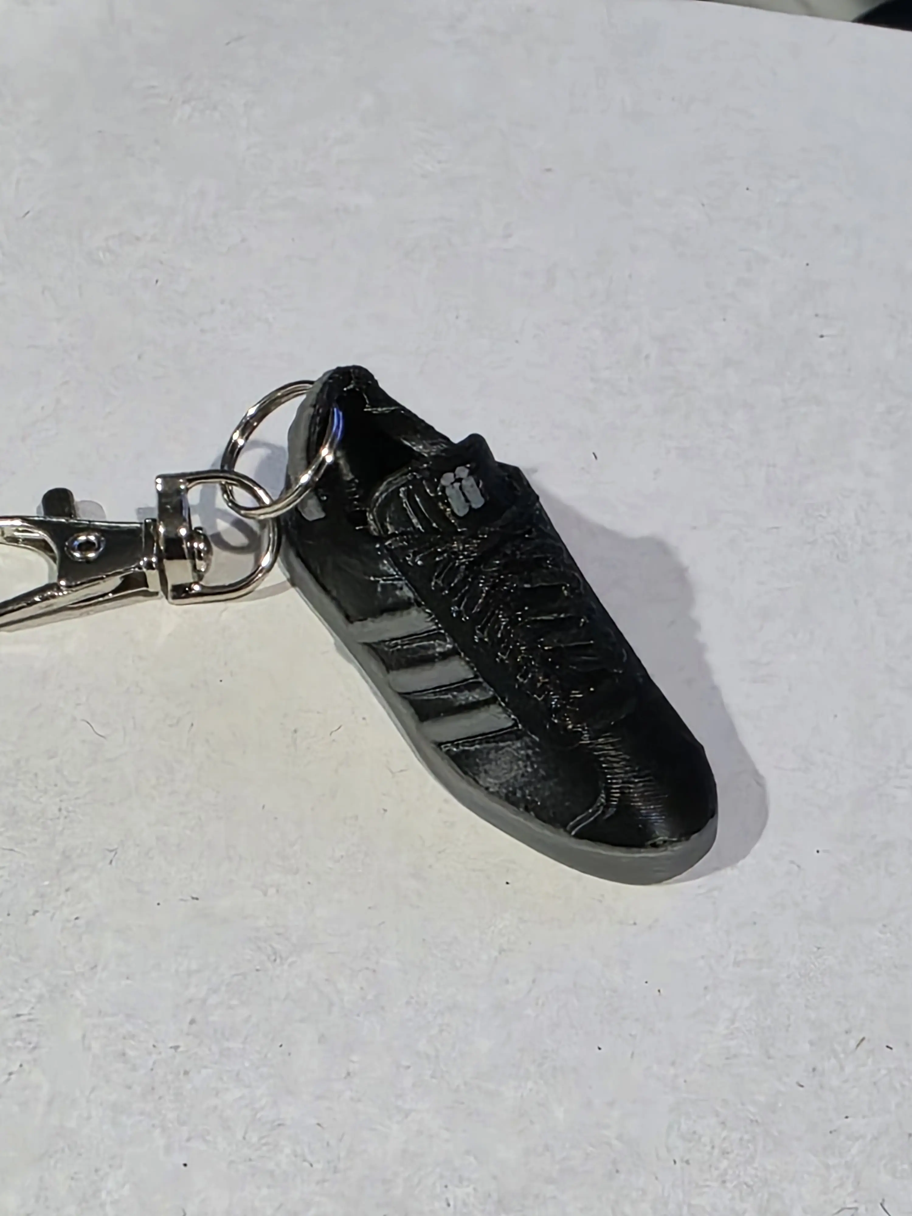 ii-Inspired Sneaker Keychain, Stylish 3D Printed PLA Key Charm in Black & White, Minimalist Accessory for Car Keys & Gig Bags, Key Chain For Car Keys, Stylish Keychain