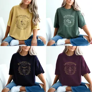 Wizard House Shirt Hogwarts School Shirt Wizard Book Lover Shirt Harry Potter Merch Dark Academia Clothing Potterhead Tshirt HP Fan Gift Free Shipping
