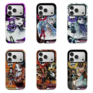 Monster High Ghoul Characters phone case,  protection design , Alt Teen Trendy Anime Shell,Y2K Gothic Aesthetic Protective Case for iPhone11 12 13 14 15 16 17pro max and Samsung S21-S26 .Perfect for Her/Him Girly Phone Caseslovely stylish gift