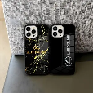 Luxury Lexus Car Phone Case Protector PC+TPU for iPhone 15 16 14ProMax 16 17 13 12 11 Pro Xs Max Mini Xr X Plus Cover