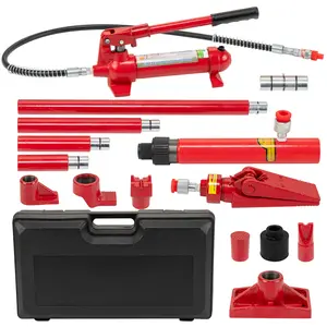 Hydraulic Porta Power Kit 26,455LBS Capacity with 4.6ft Hose & Storage Case,  Auto Body Repair Tool for Car Truck Garage Frame Maintenance