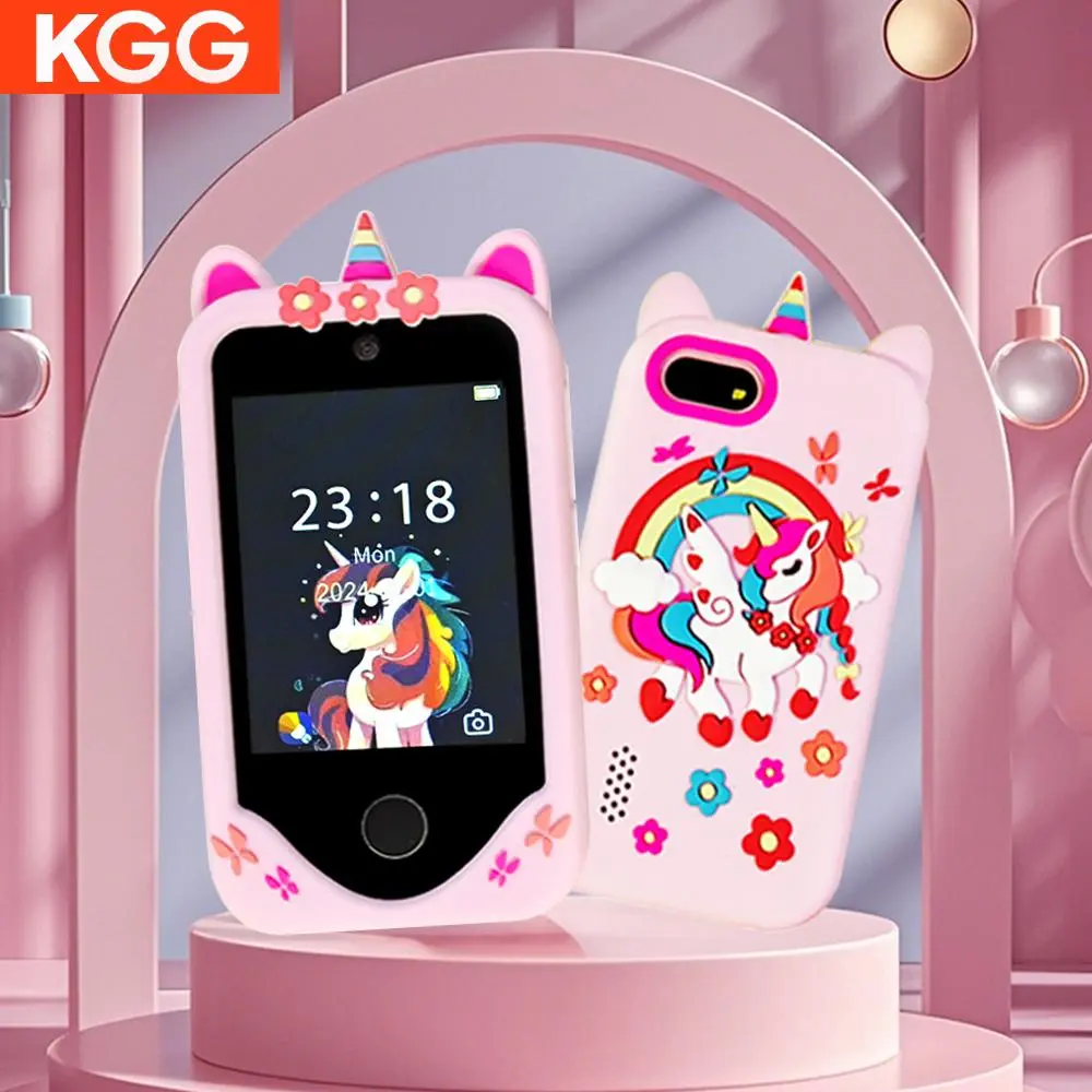 KGG Smart Phone, Student Smart Phone, Portable Funny Multifunction Digital Learning Education Tool, Smart Music Game Player, Alarm Clock Calculator Flashlight Dual Camera Phone