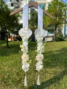 Floral Graduation Lei Stole – Custom Handmade Ribbon Sash, Perfect Grad Gift