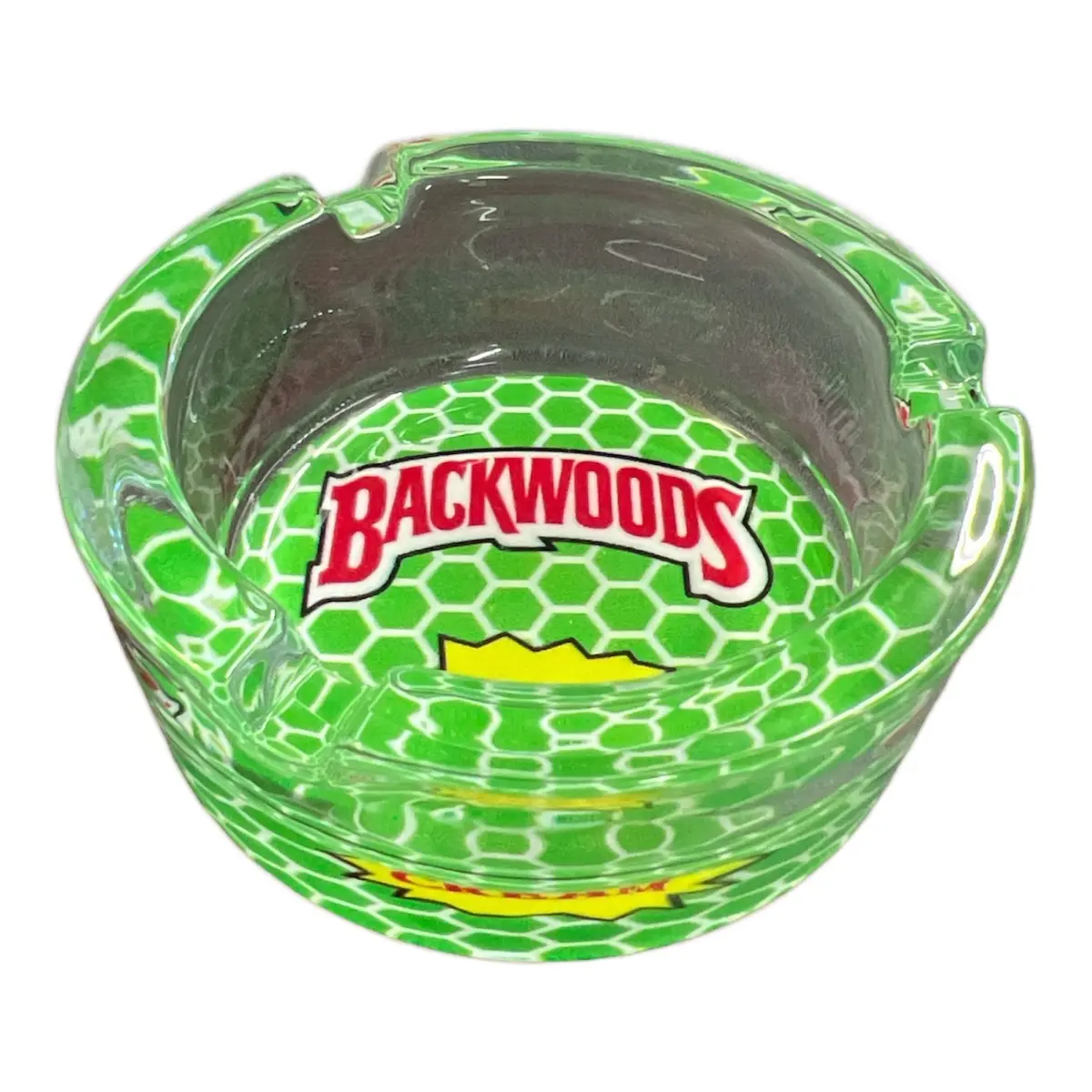 Backwoods Glass Ashtray 2.5” Lighter Accessories Green Backwoods Glass Ashtray 2.5” Lighter Accessories Green