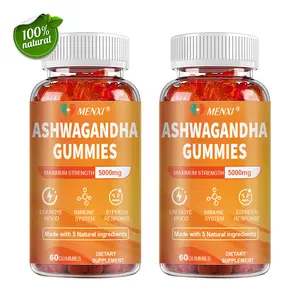 2 Packs Ashwagandha & Turmeric Gummy 5000mg Maximum Strength - Mixed Fruit, KSM-66, Vegan, Plant Based, Non-GMO, Gluten-Free & Gelatin Free General Wellness | Healthcare Fitness Edible Natural