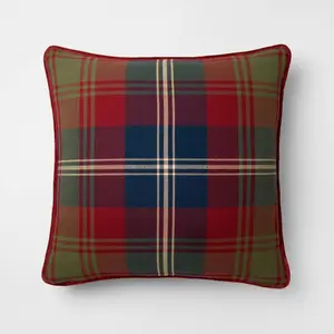 Tartan Holiday Plaid Pillow - 24x24 - Threshold designed with Studio McGee