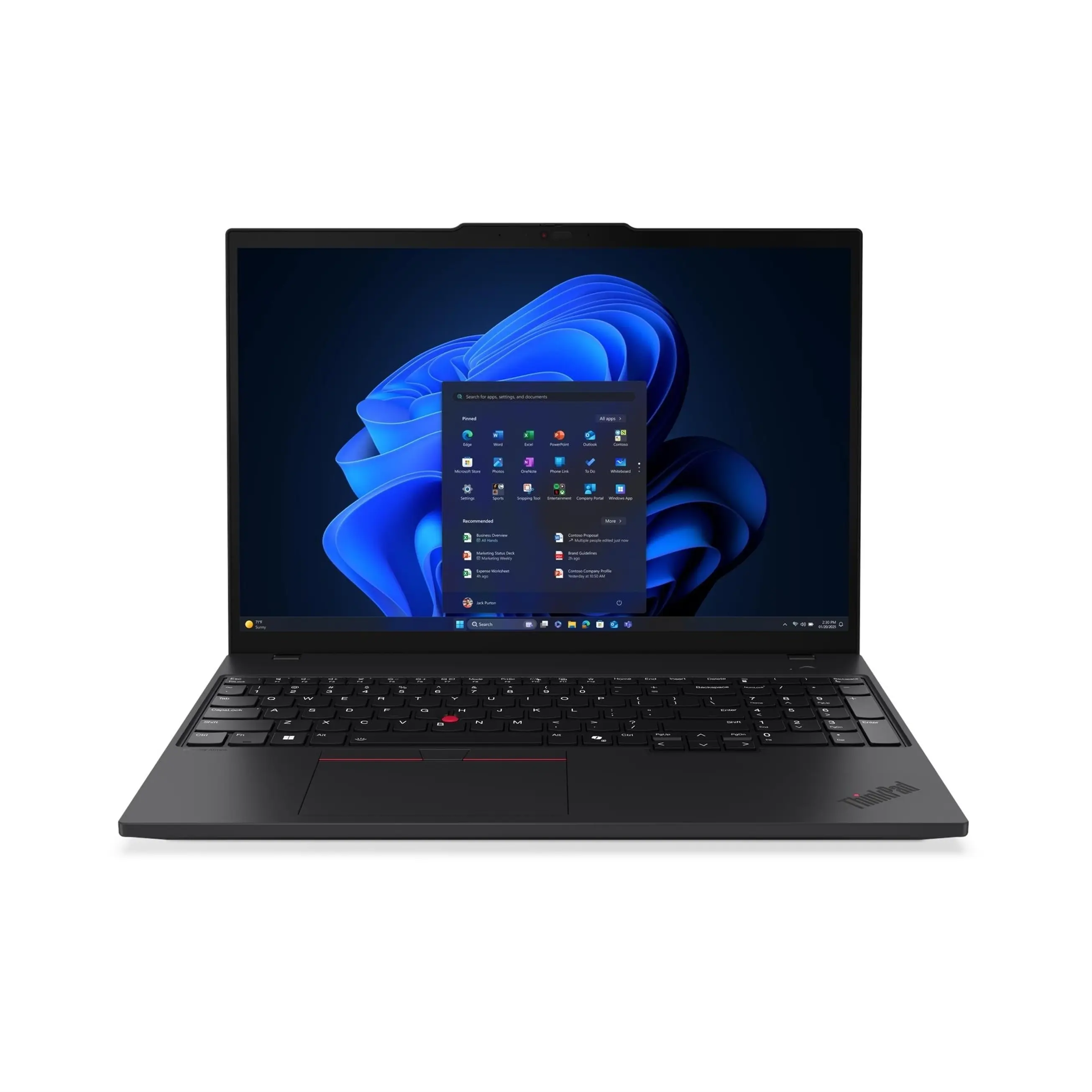 Lenovo ThinkPad T16 Gen4 16" IPS WUXGA Core Ultra 7 255U 2GHz 16GB RAM 512GB SSD WIN11P, Black