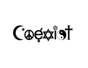 coexist vynil decal