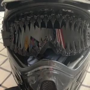 Punk Style Large Frame Anti-Wind Ski Goggles, Adjustable Elastic Strap, Handmade Random Effect, Outdoor Sports Eyewear, Windproof ski goggles