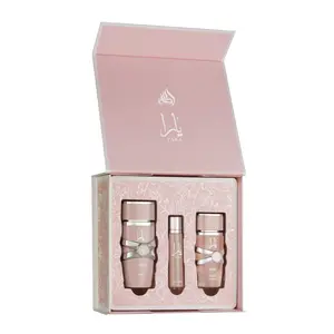 Lattafa Set Yara  3 Pcs 3.4 Oz Edp + 12Ml Travel Spray + 50Ml Hairmist Women