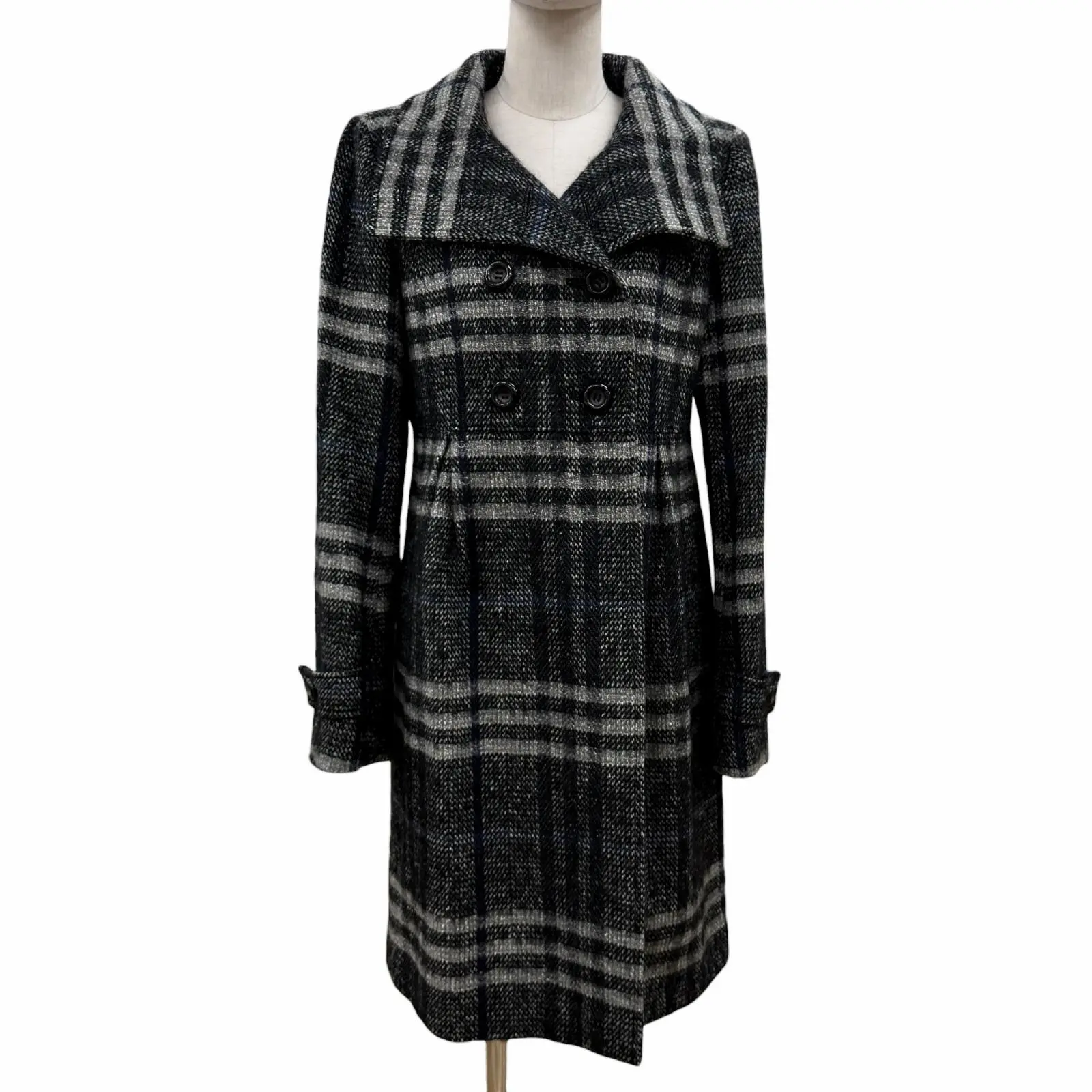 Pre-owned BURBERRY Wool Small Leather Goods London Blend Coat
