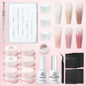 [Exclusive to TTS]Beetles Pat Pat Gel Nail Polish Set Pat Painting Gel with Soft Nail Sponges & Grabbing Pen Nails Art Design Nail Art DIY at Home #Summervibes