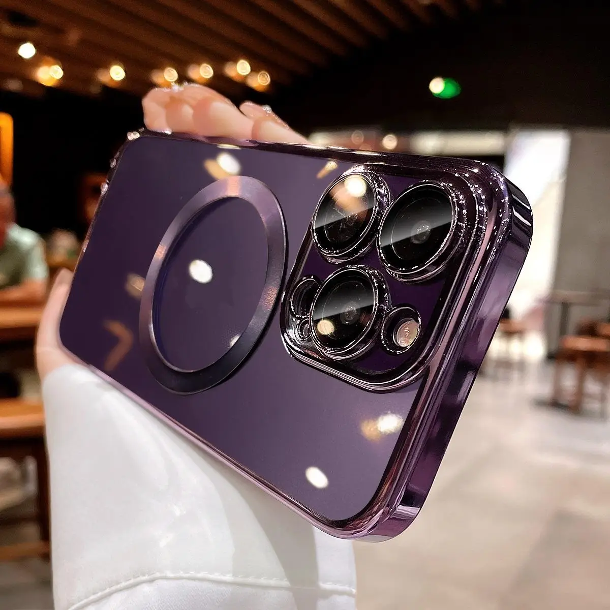 Magnetic Phone Case, 1 Count All-inclusive Anti-fall Mobile Phone Protective Cover, Durable Phone Cases For iPhone X Series 8P 11 12 13 14 15 Pro Max